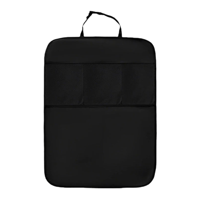 Car Seat Back Anti-Kick Pad with Storage Pocket, Universal Auto Seat Back Cover Protector