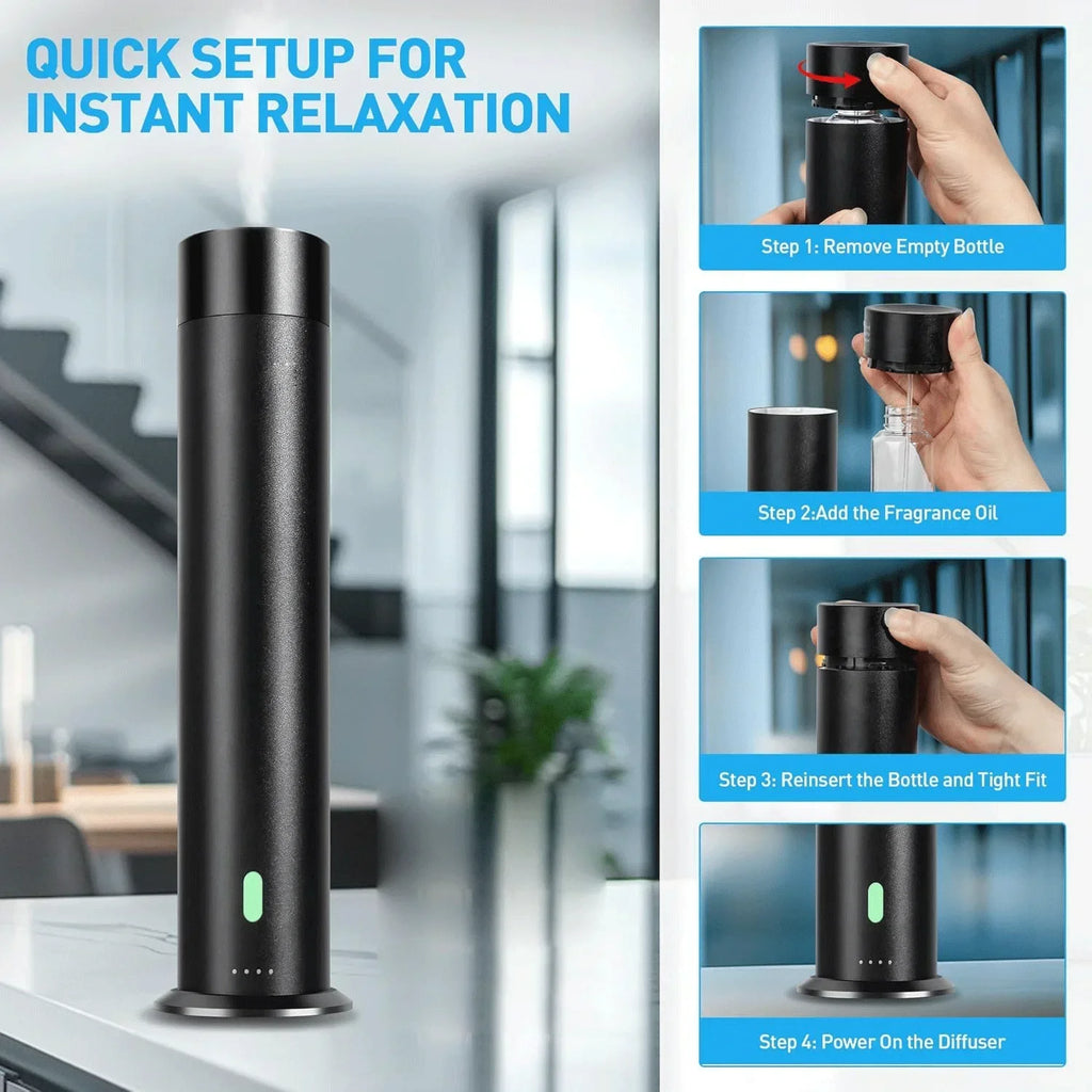 Home Fragrance Diffuser for Essential Oil Professional Aroma Diffuser Machine with Remote 100m² Electric Smell Distributor