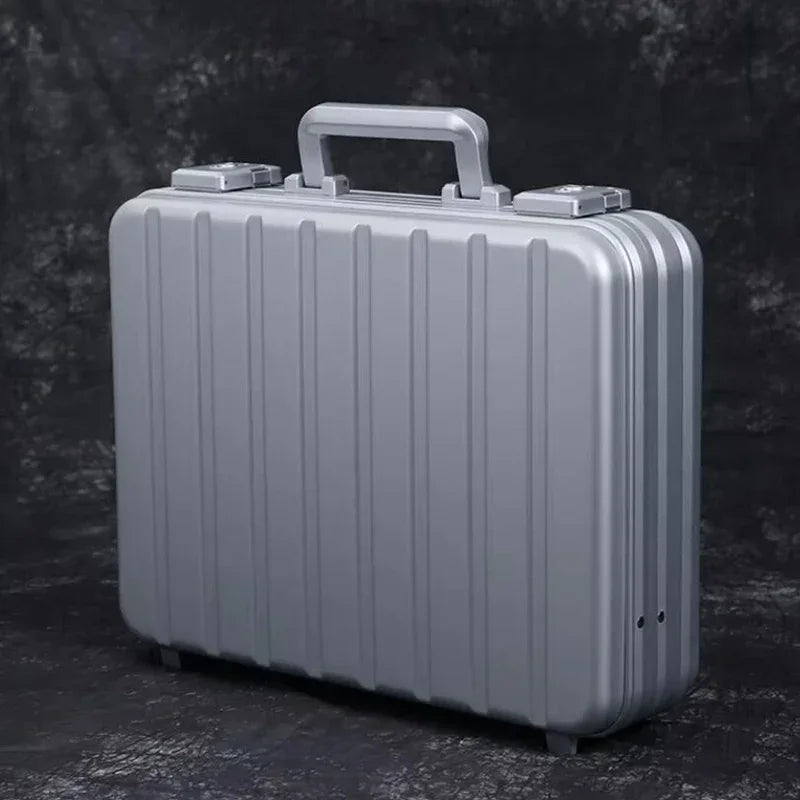 13”15 Inch New Aluminum Briefcase Toolbox Laptop case Business Box With Lock