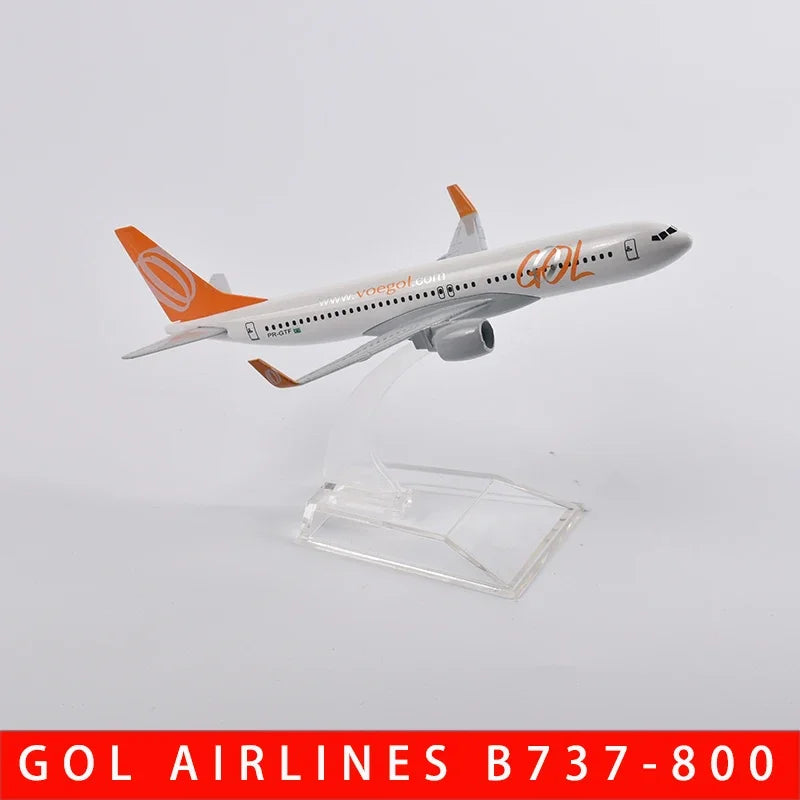 Brazil Air Airlines Boeing 737-800 Airways Airplane Model Plane Aircraft Diecast Metal 1/400 Scale Planes