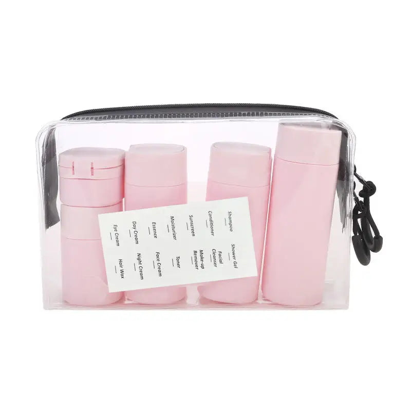 Cosmetics Split Bottle Travel Set Nordic PE Hose Bottle Wash and Makeup Bag Portable and Aircraft Split Bottle Travel Set