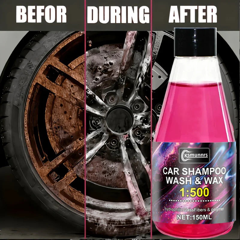 All-In-One Car Wash Liquid - Suitable for Creating a Mirror-Like Shine, Integrating All-In-One Paint Protection And Gloss Restor