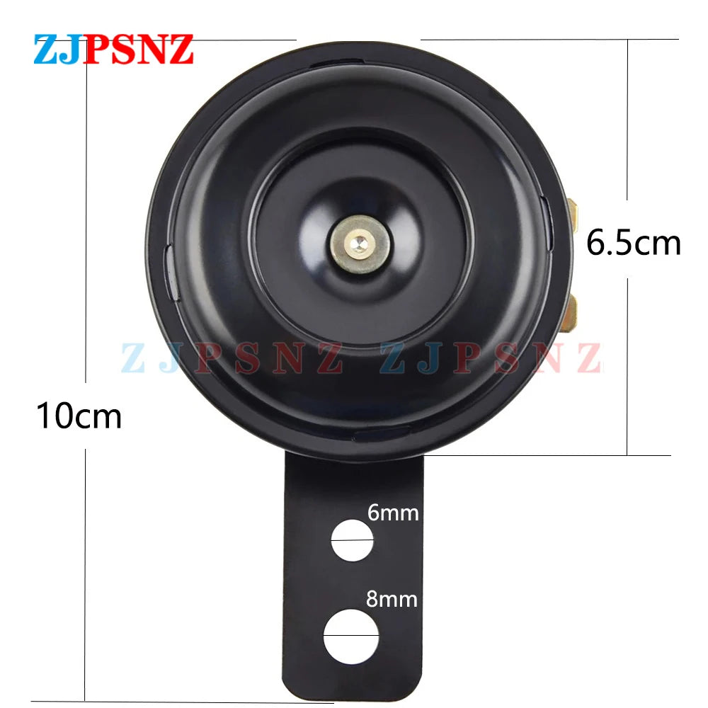 Scooter E-bike Horn 6V 12V 24V 36V 48V 60V 72V Motorcycle Electric Horn Kit 105Ddb 110db Super Loud Basin Horn Speaker Waterproo