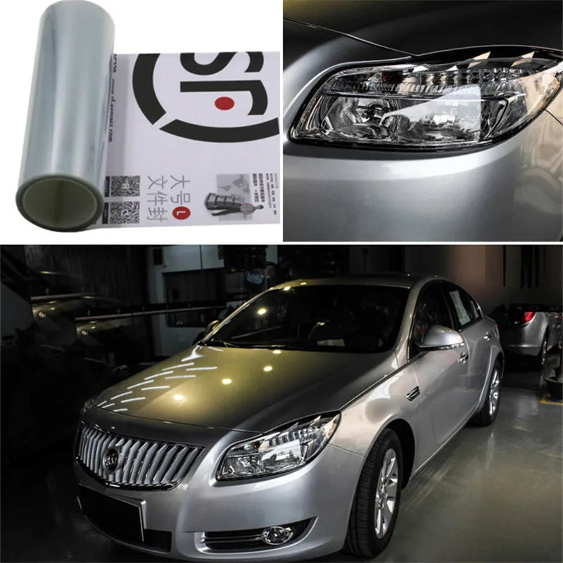 30*120cm Clear Light Covering Film Car Clear Tint Headlight Taillight Vinyl Film Fog Light Rear Lamp Tint Film Sticker Decal