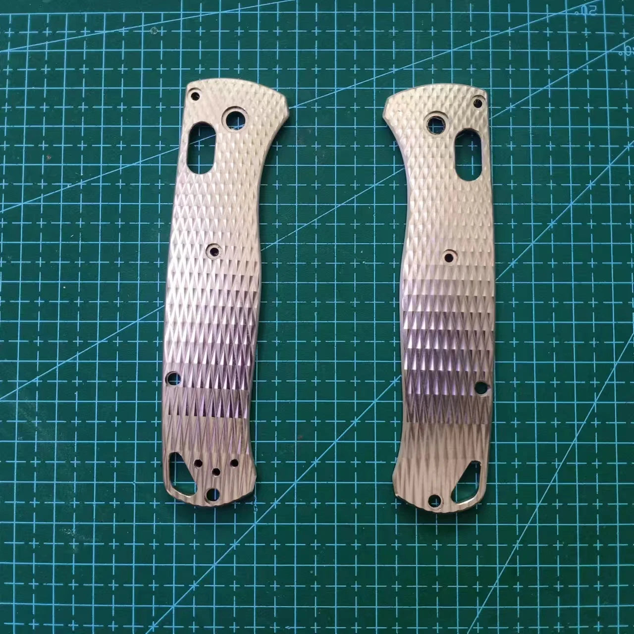 1 Pair Custom MadeTitanium Alloy Handle Scales for Benchmade Bugout 535 Knives