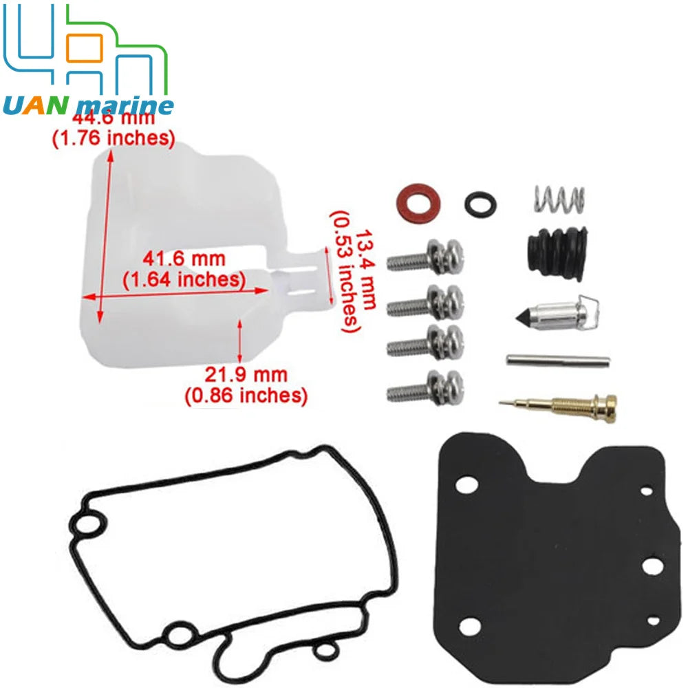 65W-W0093 Carburetor Repair Kit For Yamaha 4 Stroke 25HP F25 Outboard Motor 65W-W0093-00 65W-W0093-01