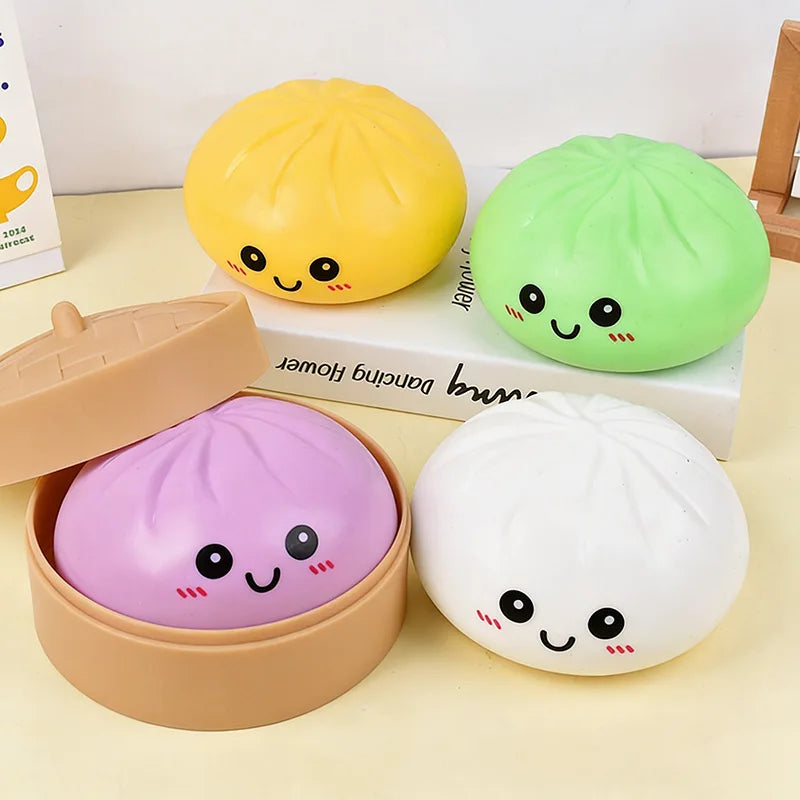 15cm Large Steamed Dumpling Sensory Squeeze Fidget Stress Relief DecompressionToy Soft Slow Dough Birthday Gift Home Sofa Decor