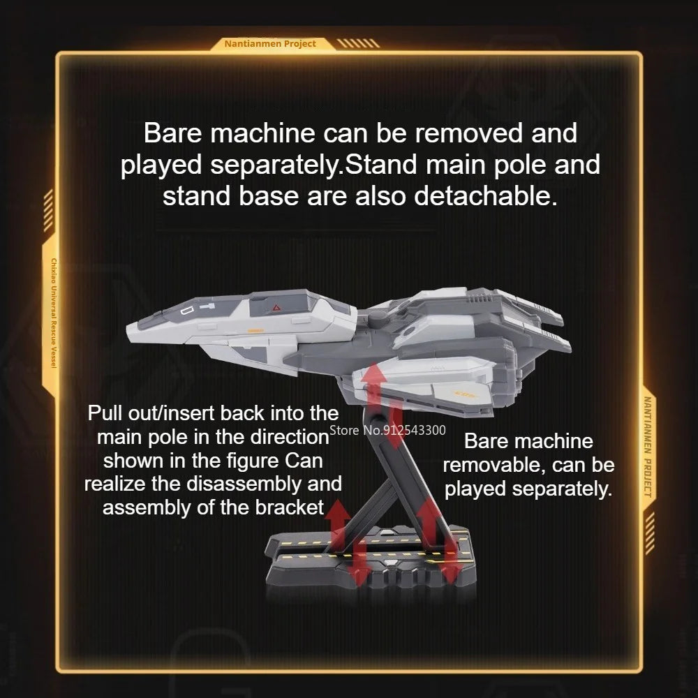 1:100 1:250 Chixiao Universal Rescue Spacecraft Model Car Toy Metal Deicast Movable Parts Aircraft Models Fighter Decoration