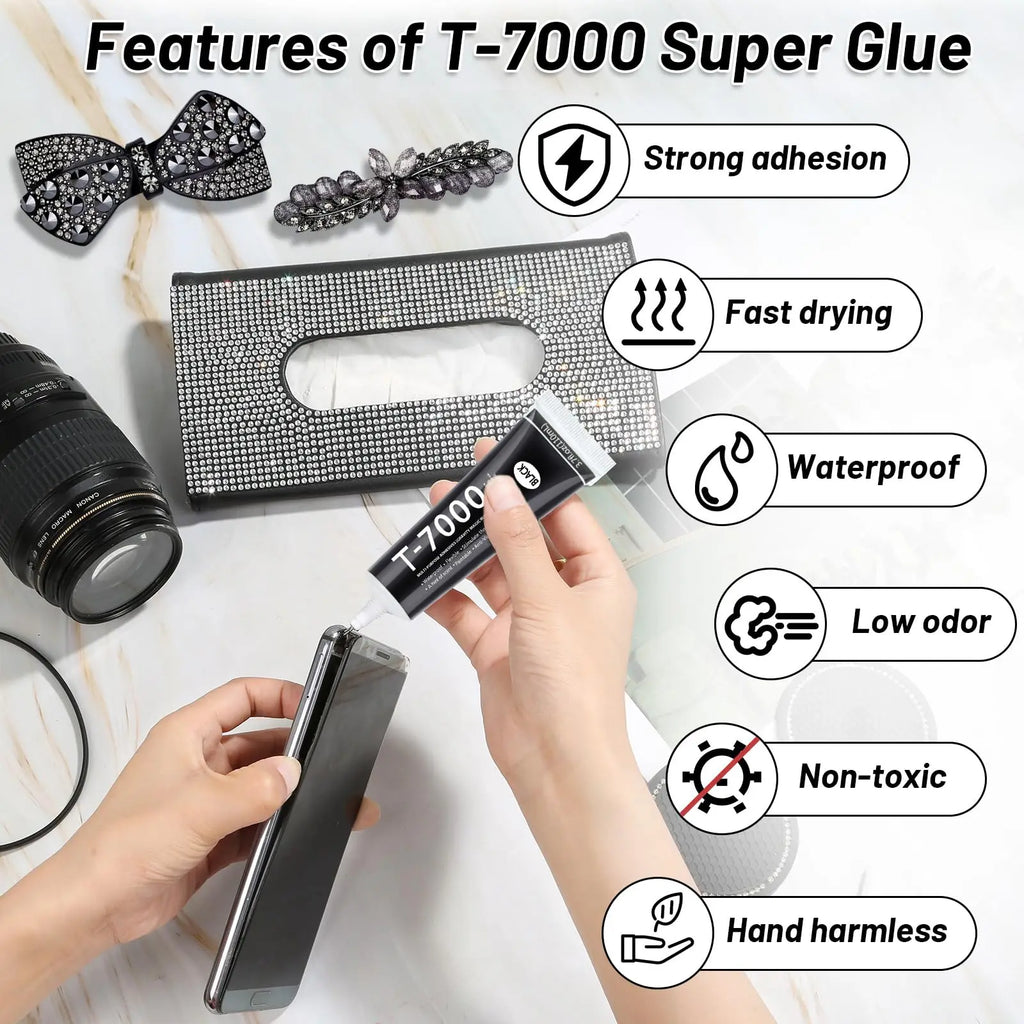 B7000 Transparent Glue Repair Mobile Screen Glue T7000 Black Waterproof Jewelry Craft Glue B7000 Super Strong Instant Adhesives