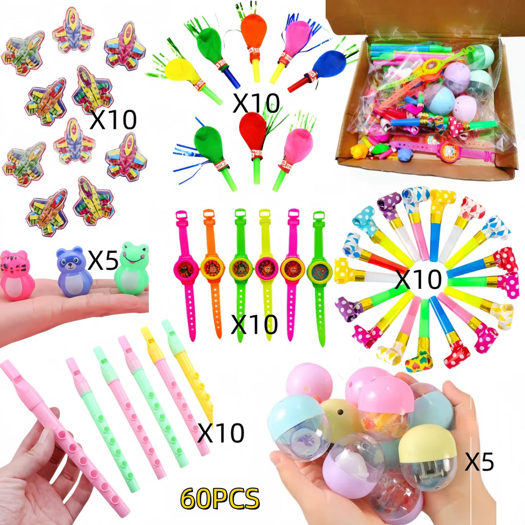 60Pcs Fun Party Favor Set Toys for Kids Birthday Party Wedding Guest Gifts Kindergarten Prizes Christmas Carnival Gift Pack