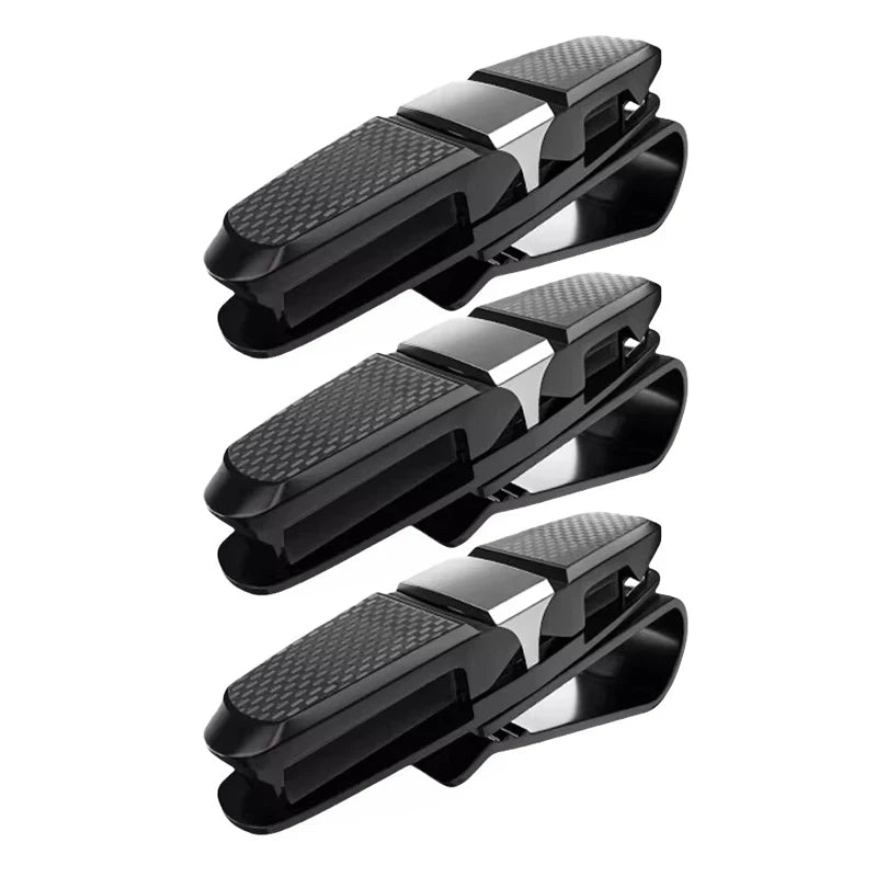 Universal Car Sun Visor Sunglasses Holder Multifunctional Eyeglasses Clip Ticket Card Fastener Auto Glasses Storage Clamp