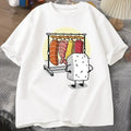 Latest Women's T-shirt Sushi Wardrobe T Shirt Women Funny T-shirt Graphic T Shirts Loose Short-sleeve Pritned Tshirt Women Tops