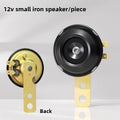 Motorcycle Horn 12V Super Loud Waterproof Round Speaker Universal Scooter Motorbike E-Bikes Mopeds Electric Horn Kit Accessories