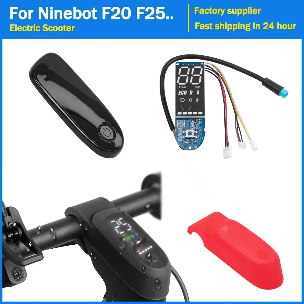 Circuit Board Display Bluetooth for Ninebot F20 F25 F30 F40 Electric Scooter Kit Display Panel Skateboard Dashboard Screen Cover
