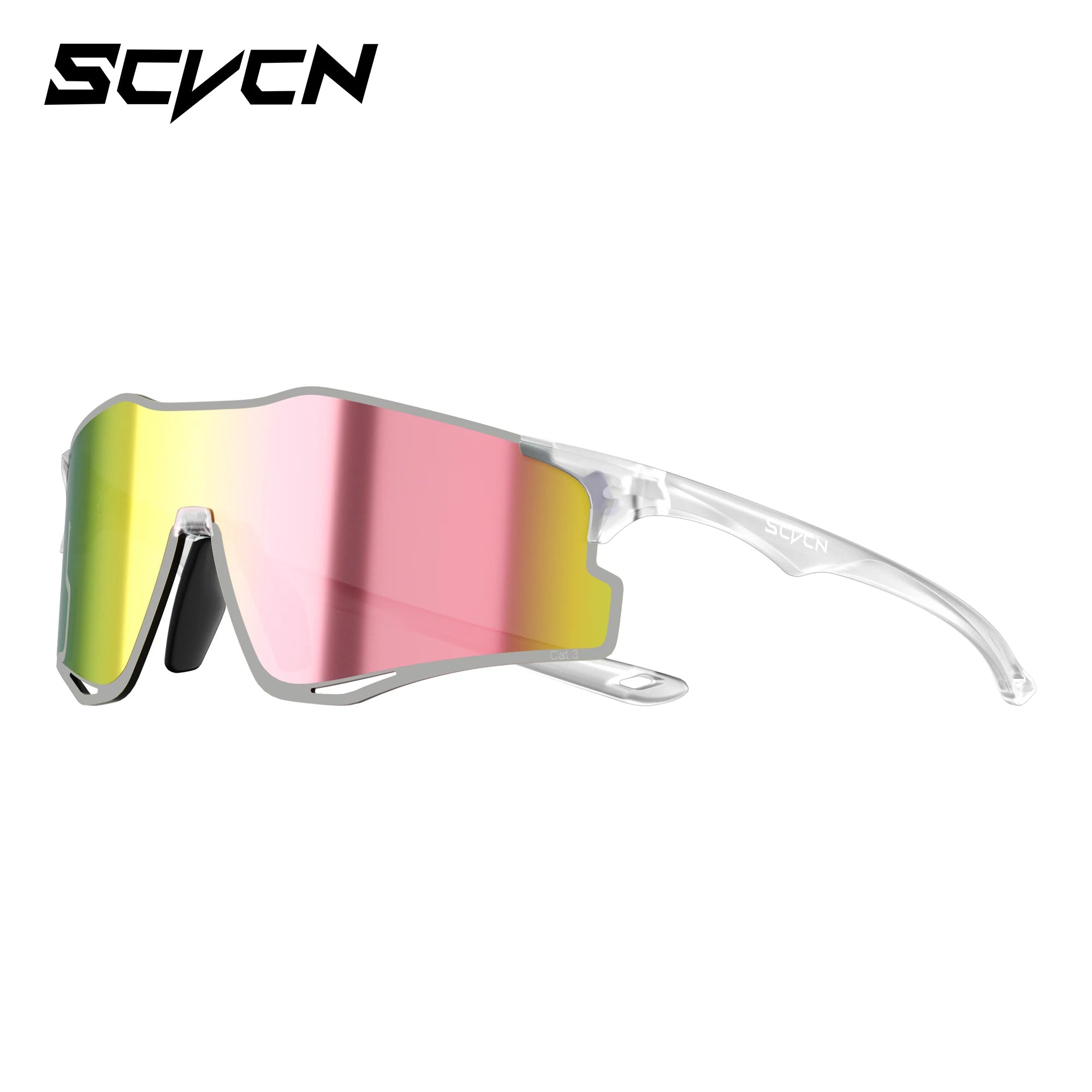 SCVCN Outdoor Photochromic Running Sunglasses Men Women Marathon Ultralight Glasses Sports Cycling Bicycle UV400 Hiking Eyewear