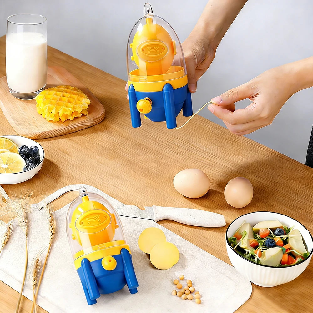 Egg Yolk Mixer Portable Egg Scrambler Shaker Manual Egg Egg Manual Gadgets Mixer Egg Puller Kitchen Golden Maker