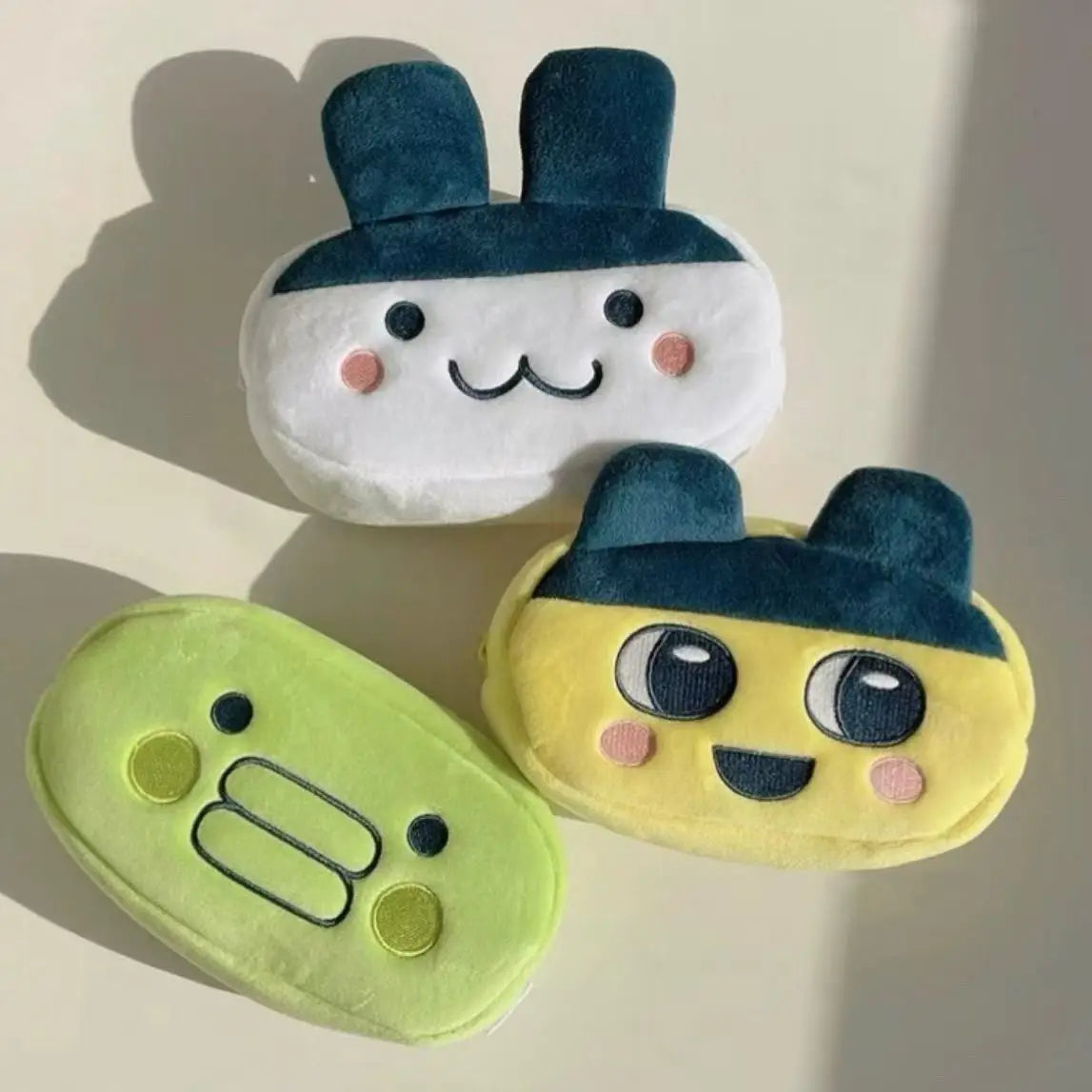 Tamagotchi multifunctional pencil case, student stationery organizer, portable makeup bag, cute, practical, and good-looking