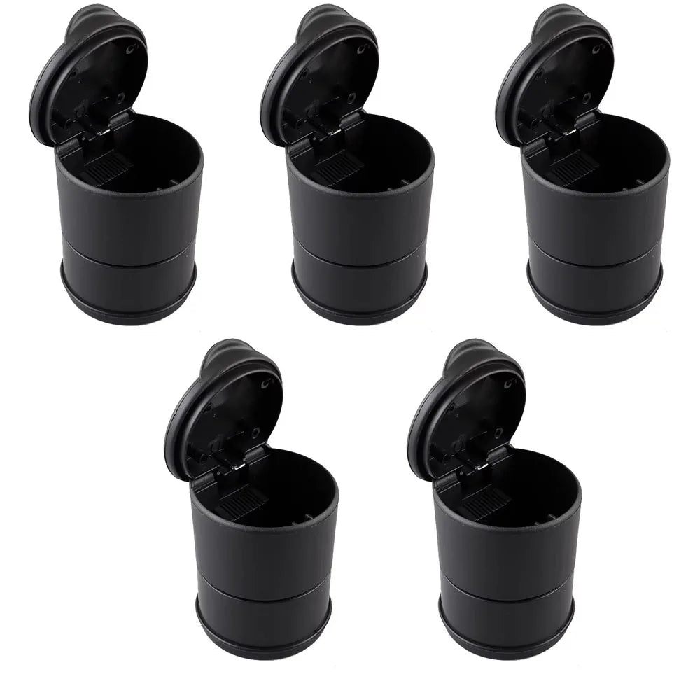 1-5Pcs New Car Ashtray Garbage Coin Storage Cup Container Cigar Ash Tray Car Styling Universal Size ashtray