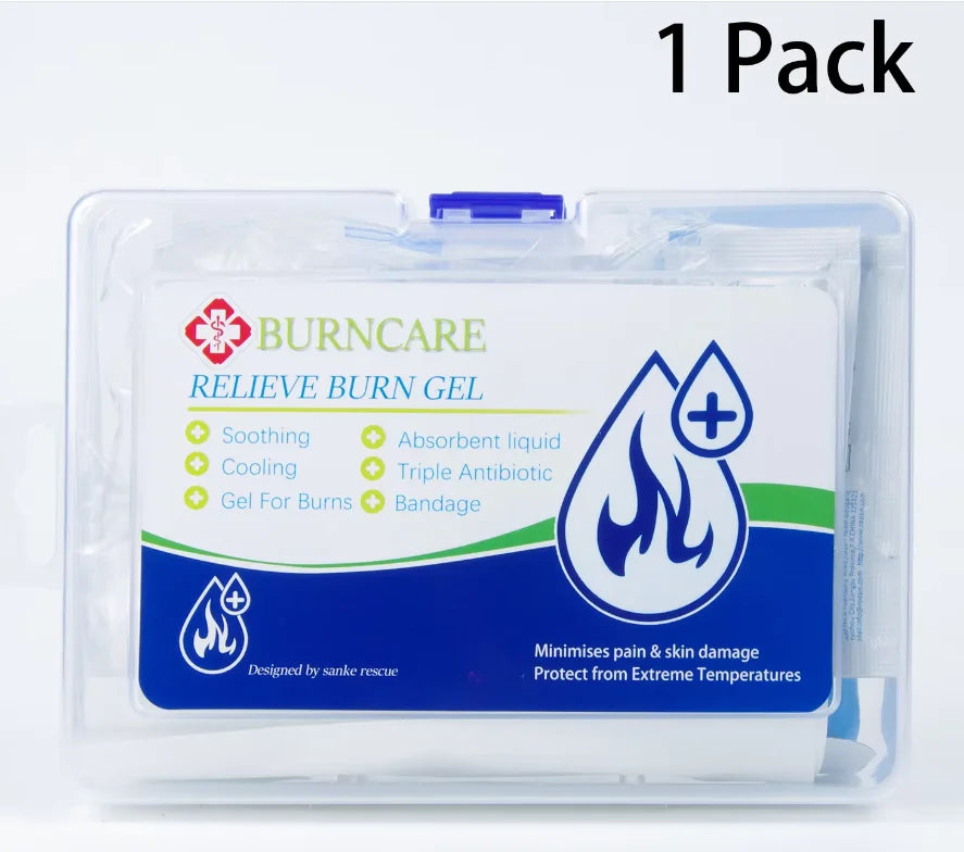 Sanke Rescue Burn Dressing Scald Burn Care Gel Sunburn Gel Cooling Soothing Cream Relieve Scalds Wound for IFAK First Aid KIT