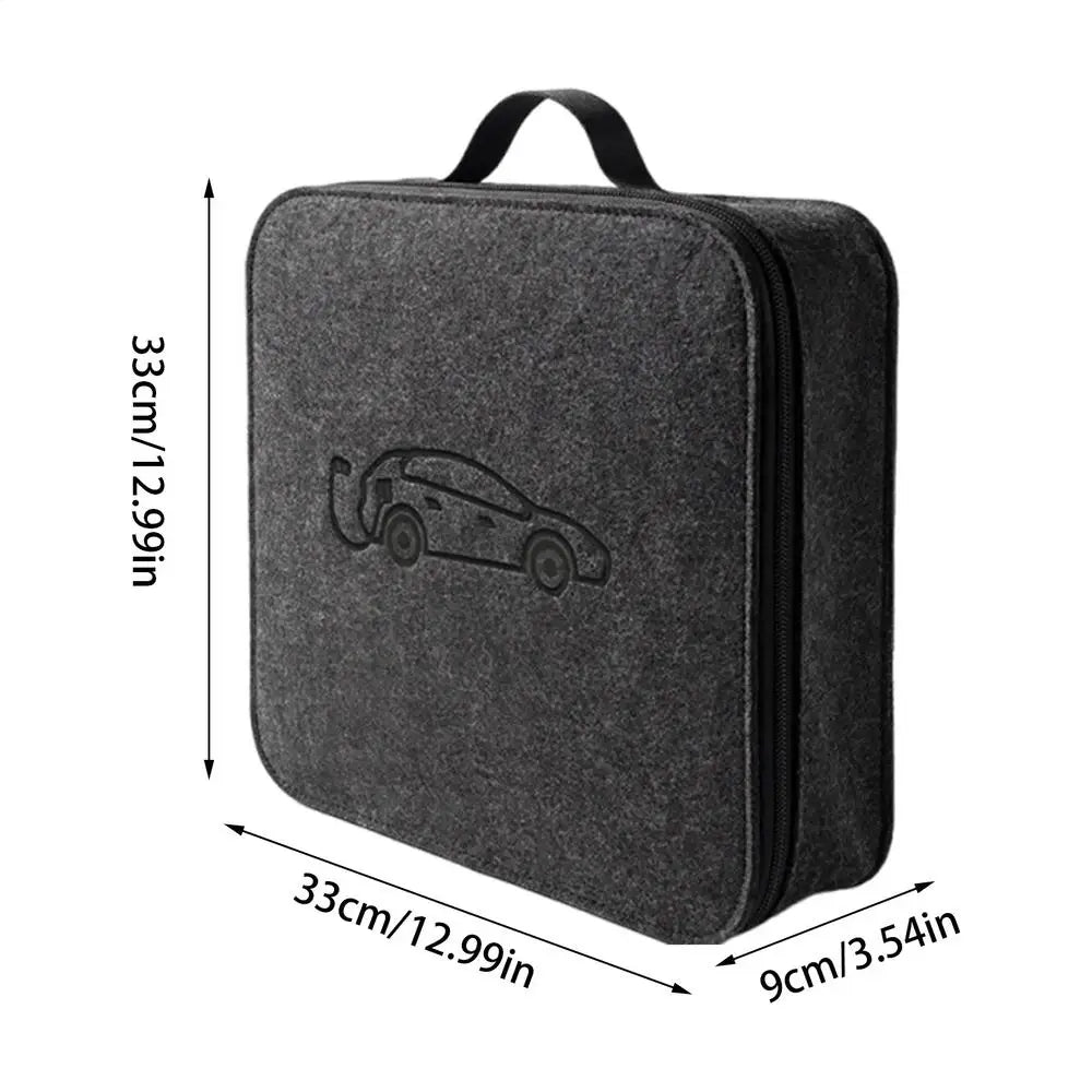 New Energy Vehicle Charging Gun Storage Bag Portable EV Charger Bag General Adjustable compartments Storage Bag