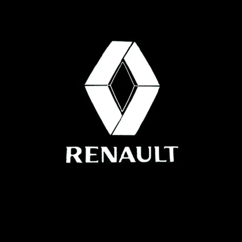 2PCS Renault Universal LED Welcome Door Lights Laser Projector - 99% Cars Fit HD Ghost Shadow 5s Install Puddle lights