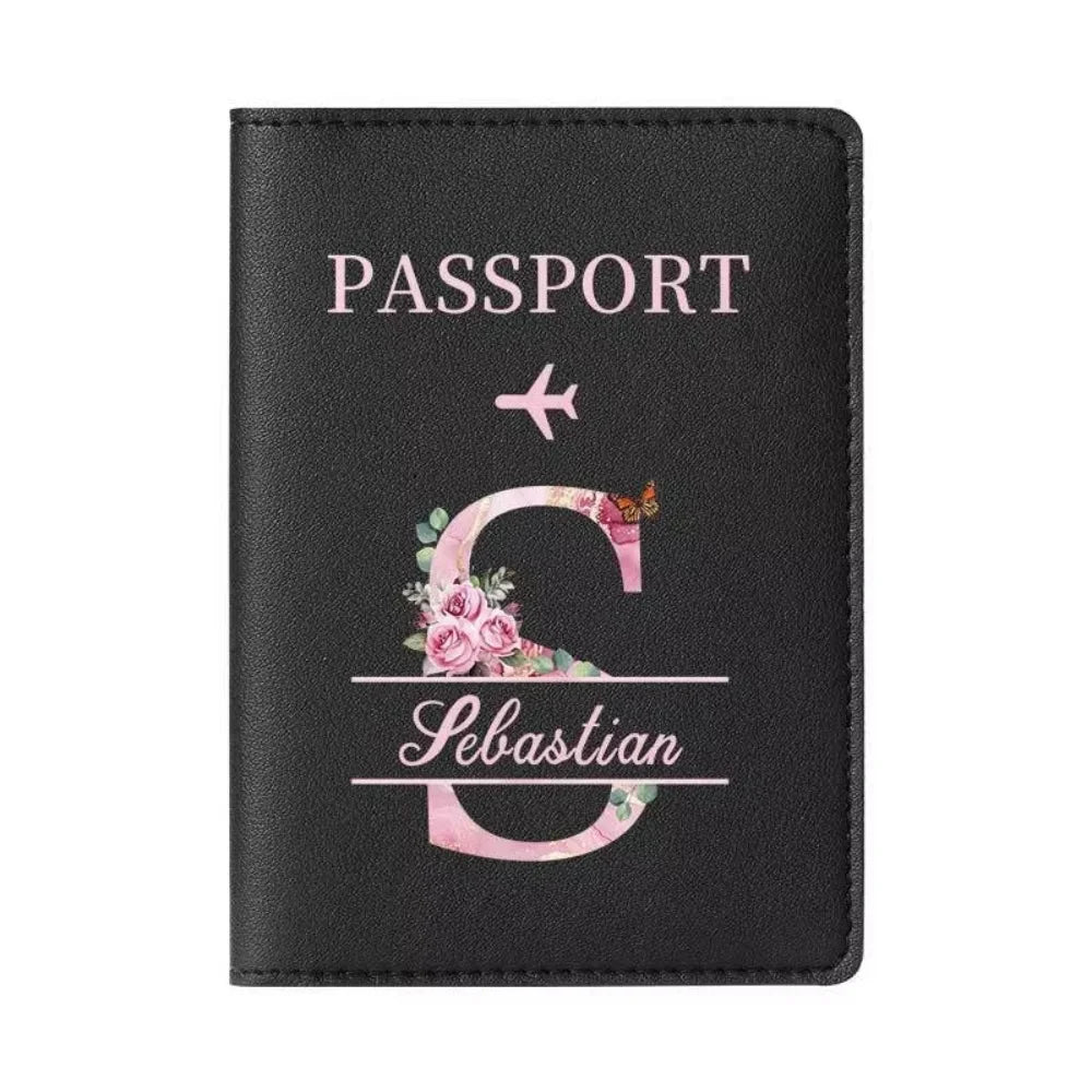Personalized Passport Holder with custom Cute Cartoon Shiba Print, Multifunctional Ticket & Travel Document Organizer
