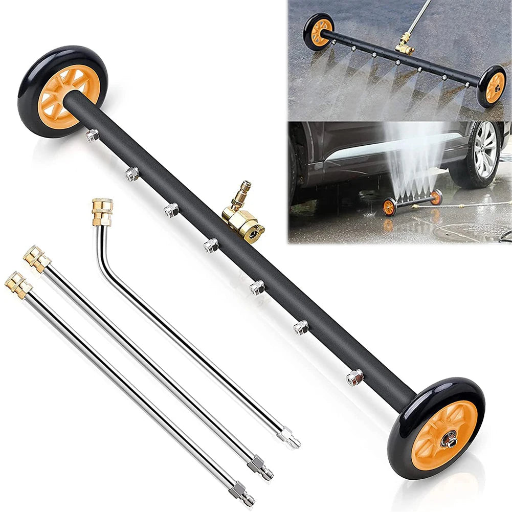 22 Inch High-Pressure Water Broom 1/4 Quick Connector Water Broom Under Car Chassis Floor Wash Car Chassis High Pressure Washer