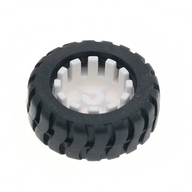 D-axis rubber tire Robot Accessories 43MM Tracking trolley model wheels With N20 gear motor