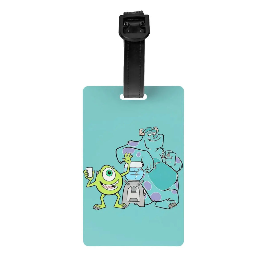 Custom M-Monsters Anime University Luggage Tag Travel Bag Suitcase Privacy Cover ID Label
