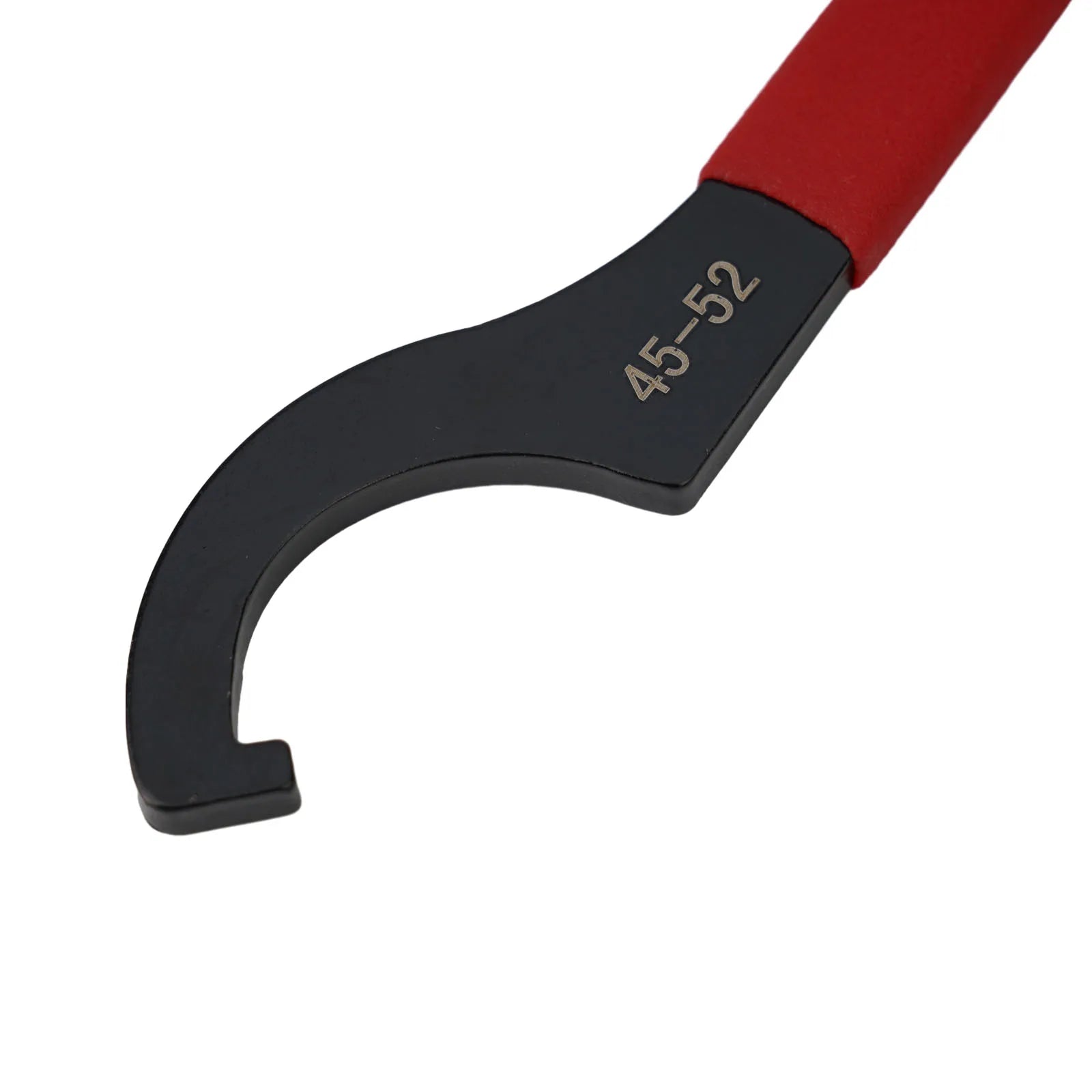 45-48HRC C Hook Spanner Wrench Spanner Collet Chuck Half Moon Wrench For 38-72mm Round Nut With Red Non-slip Handle