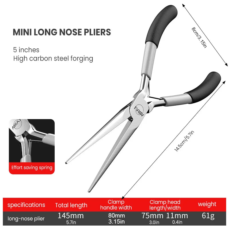 Pointed Nose Pliers, Long Nose Pliers, Multifunctional Manual Small Needle Pliers, Mini Electrician Specific Pointed Nose Pliers
