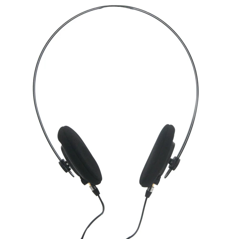 Poyatu Retro Headphone Stereo Open On-ear Lightweight Headset Earphones 50mm Unit Detachable MMCX Cable Metal Headband