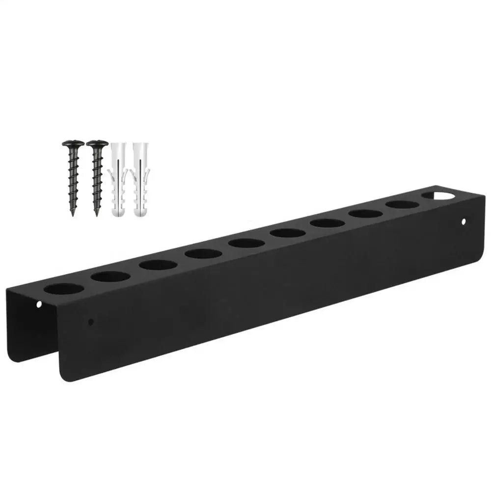 Detailing Brush Holder 10 Holes Steel Car Cleaning Brush Stand Wall Mounted Brushes Organizer Auto Detailing Tools Storage Rack