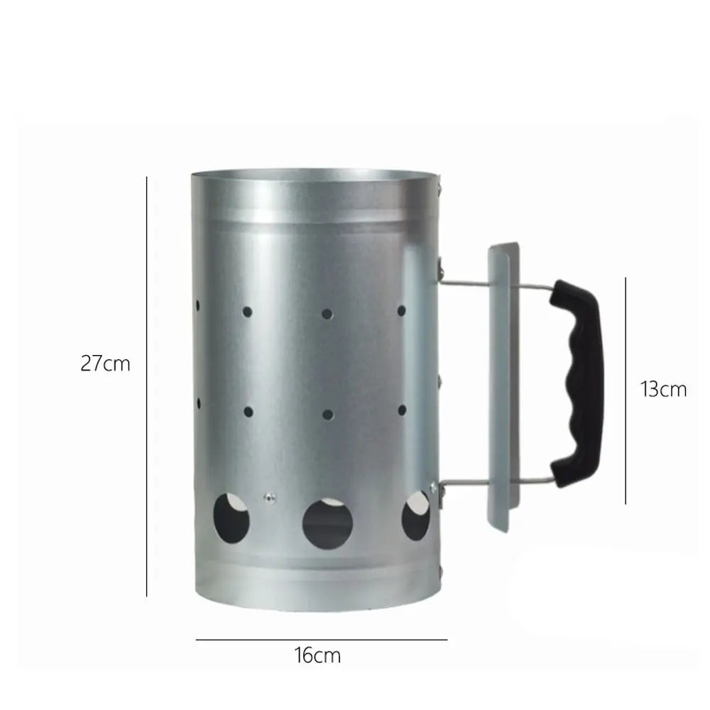New Wood Handle Fast Fire Stove Charcoal Lighter Carbon Barrels Barbecue  Chimney Starter BBQ Fire Lighter