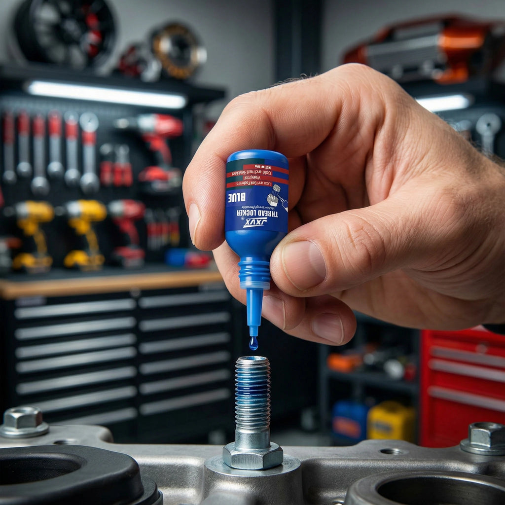 Medium Strength Blue Anaerobic Glue, (Equivalent to Loctite) Anaerobic Adhesive Sealant Medium-High Strength, Oil and High Temperature Resistant Blue, Removable, 10ml