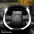 For Citroen C4X C5X C3 C5 Aircross e-Berlingo C4 2021 2022 2023 Nappa Leather Car Steering Wheel Cover Auto Interior Accessories
