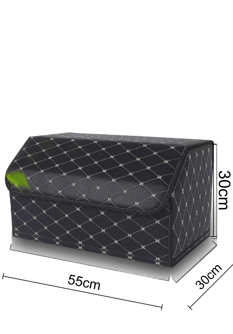 Car Trunk Storage Car Trunk Storage Box Leather Folding And Organizing Box Supplies And Gifts