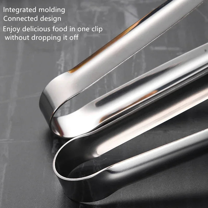 Extra Thick Kitchen Tongs Non-Slip BBQ Clip Food Serving Tong for Steak Bread Party Cooking Utensils