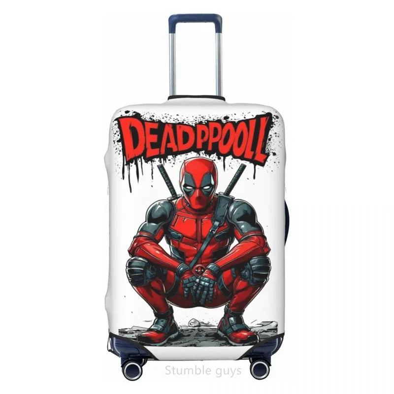 Elastic Luggage Cover Movie Print For 18-32 Inch Suitcases Dustproof Washable Anti-Scratch Travel Accessory For Air & Road Trips