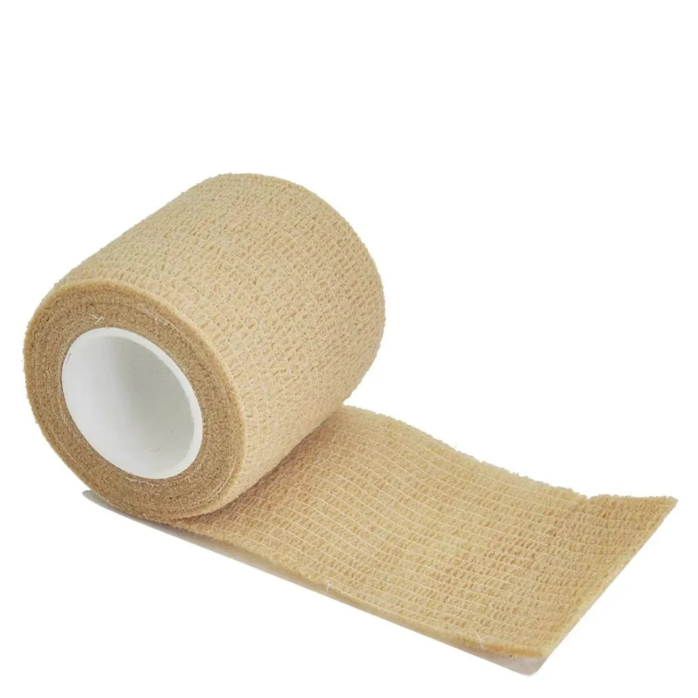 1-15pcs 2.5/5/7.5/10cm*4.8m Gauze Bandage Self-adhesive Breathable Elastic Bandages Sports Fixing Finger Wrist Leg Baby Care
