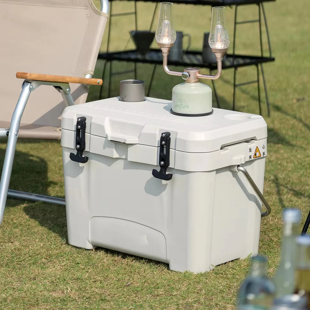Portable 25L Insulated Cooler Box Camping Refrigerator Large Capacity Car Food Storage Barbecue Ice Chest Outdoor Chiller