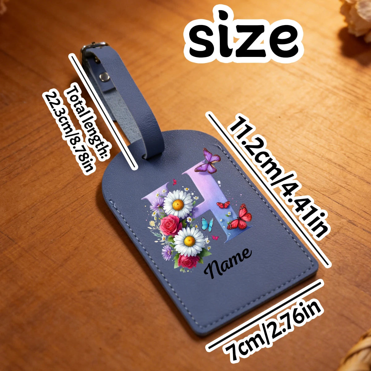 Personalized Pu Leather Luggage Tags, Customized Luggage Tags For Suitcases, Customizable Suitcase Tag, Bag Tags For Luggage,