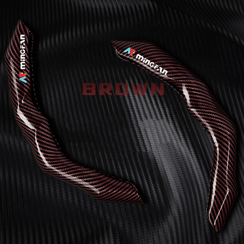 Car Steering Wheel Cover Universal Carbon Fiber Car Steering Protector Anti-Slip Comfortable Sport Steering Wheel Cover
