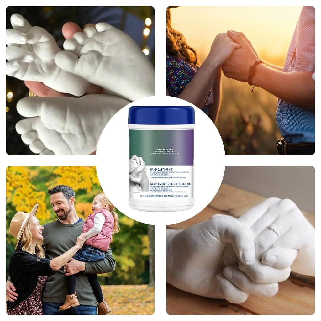 Baby Hand And Foot Casting Kit Baby Handprint Kit Soap Making Supplies for Kids Toddler Children Adults Couples Family