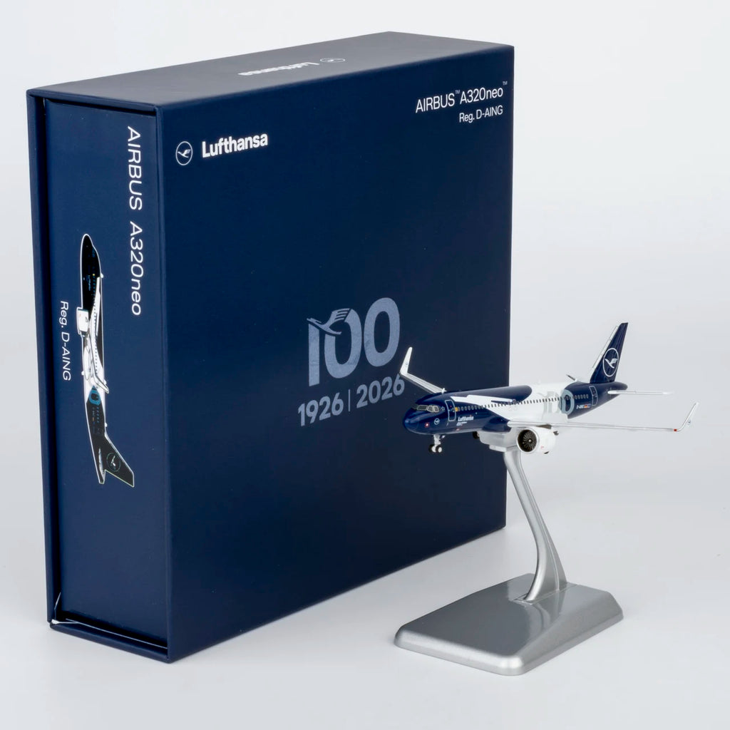 15072 Alloy Collectible Plane Gift NG Models 1:400 Lufthansa Airlines [100 Years] Airbus A320neo Diecast Aircraft Model D-AING