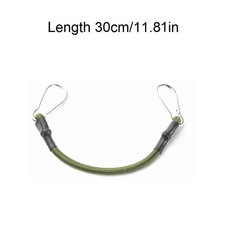 Outdoor Heavy Duty Bungee Cord Elastic Tie Strap String Carabiner Hooks Kayak Cycling Luggage Packing Ropes Camping Accessories
