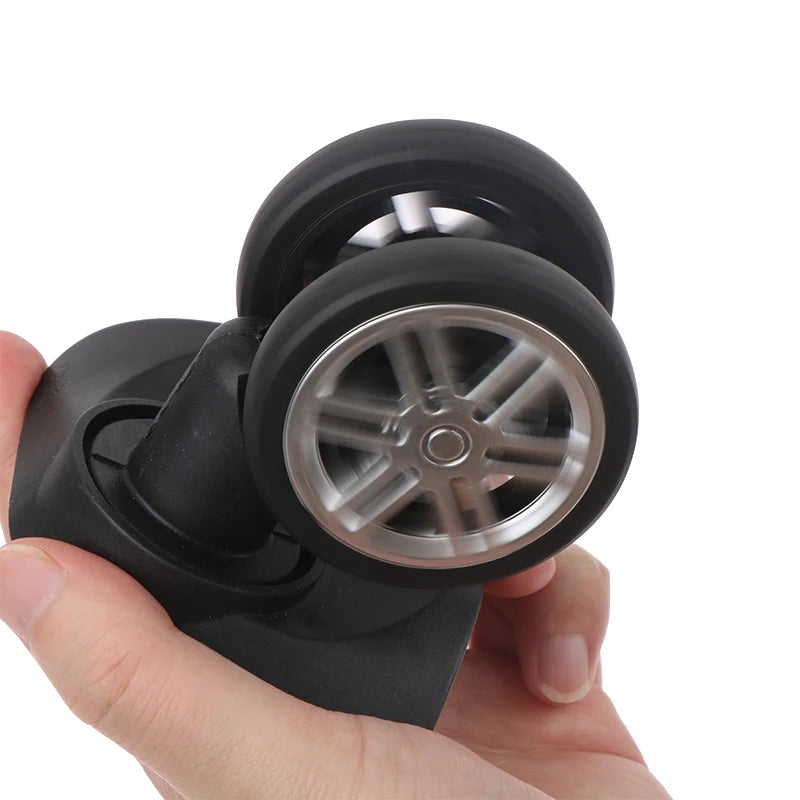 2Pair Replacement Wheels Trolley Case Luggage Wheel Repair Universal Travel Suitcase Parts Access 360 Degree Swivel Wheel Caster