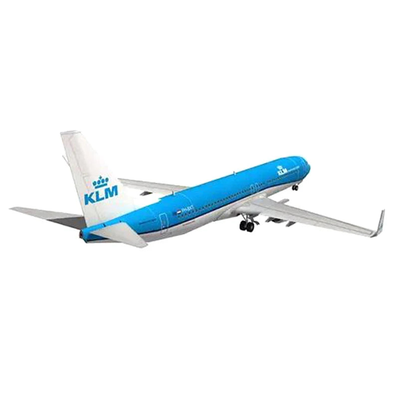 1Pc 1:100 737 Aircraft Dutch Airlines 3D Paper Model DIY Handmade Toys‘