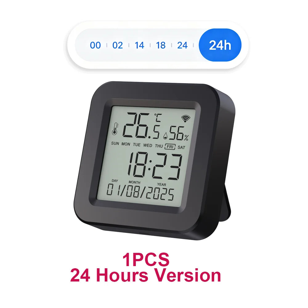 Tuya WiFi Smart IR with Temperature & Humidity Sensor and Date Display for Air Conditioner TV Work with Alexa,Google Home