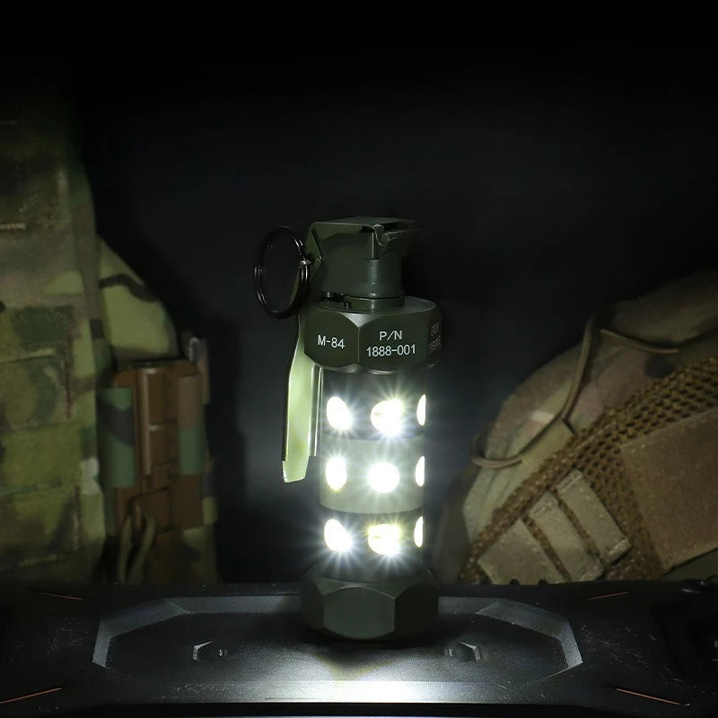 Outdoor Portable Camping Emergency Lighting Tactical Lamp Dummy Flashbang Grenade Model Cosplay Model Prop Lamp